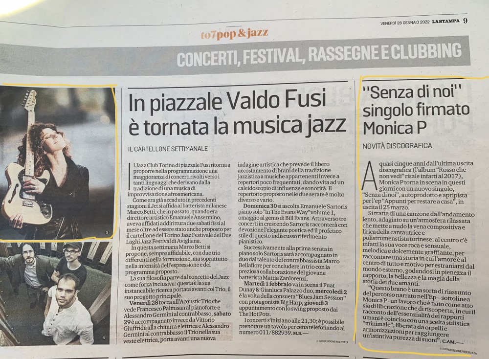 LA STAMPA - 28 gennaio 2022